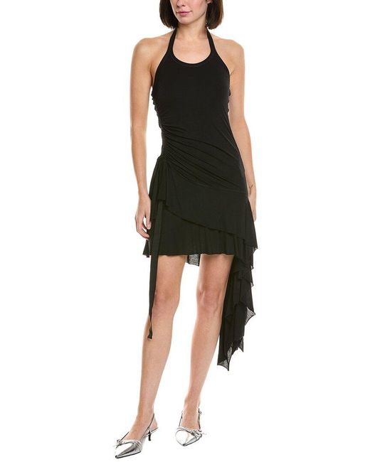 Helmut Lang Women's Black Wind Halter Dress