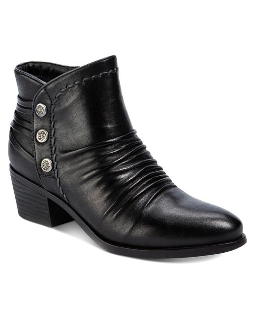 BareTraps Bethany Faux Leather Embellished Booties in Black | Lyst