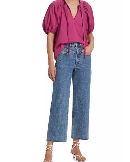 Ba&sh Blue Jamie Top