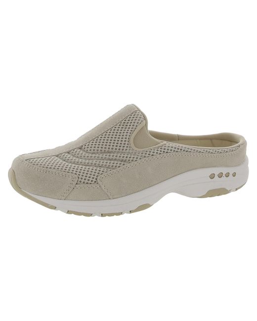 Easy Spirit Gray Traveltime 530 Suede Lifestyle Slip-on Sneakers