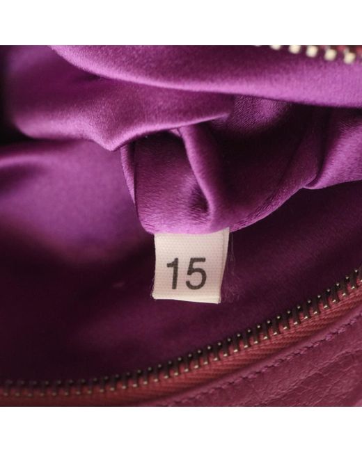 Prada Purple Leather Shoulder Bag (pre-owned)