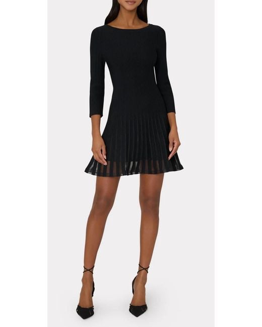 MILLY Black Tabitha Mini Dress