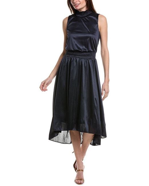 Nanette Lepore Black Molly Shine Midi Dress