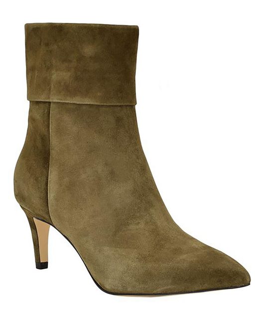 Calvin Klein Green Genteel Zipper Ankle Boots