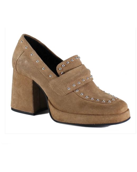 Diba True Brown Song Notes Loafer Heel