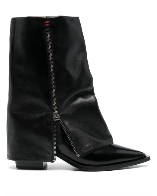 Halmanera Black Foldover Tex Boots