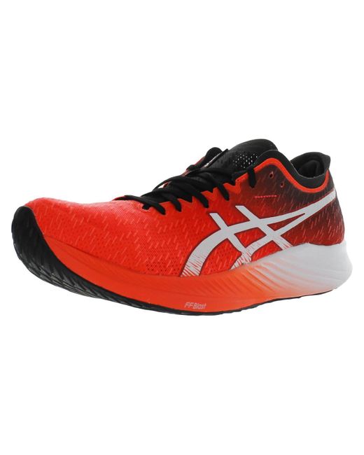 Asics Magic Speed Mesh Gym Running Shoes in Red for Men Lyst