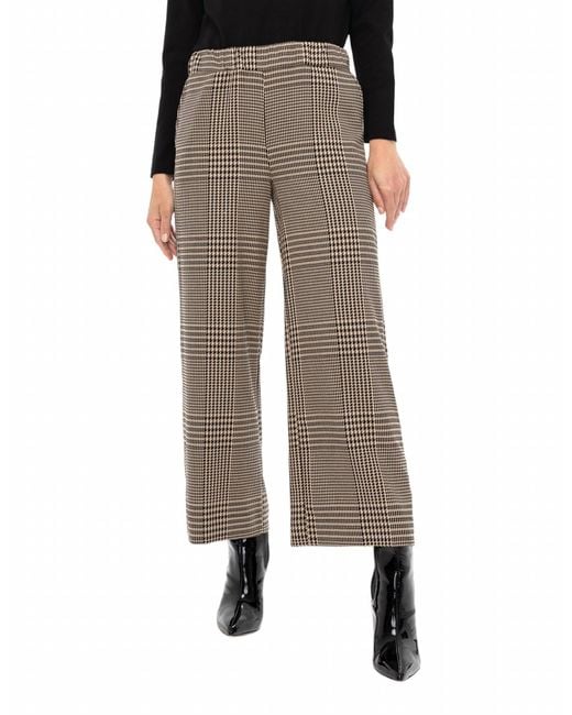 Renuar Gray Pull On Cropped Pant