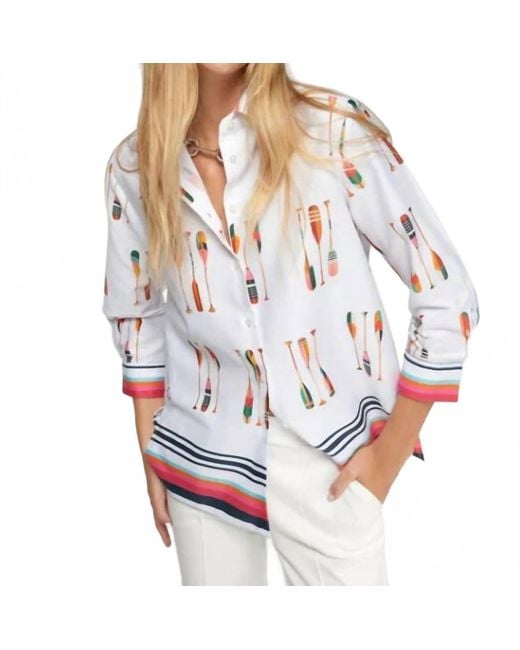 Vilagallo White Oars Top