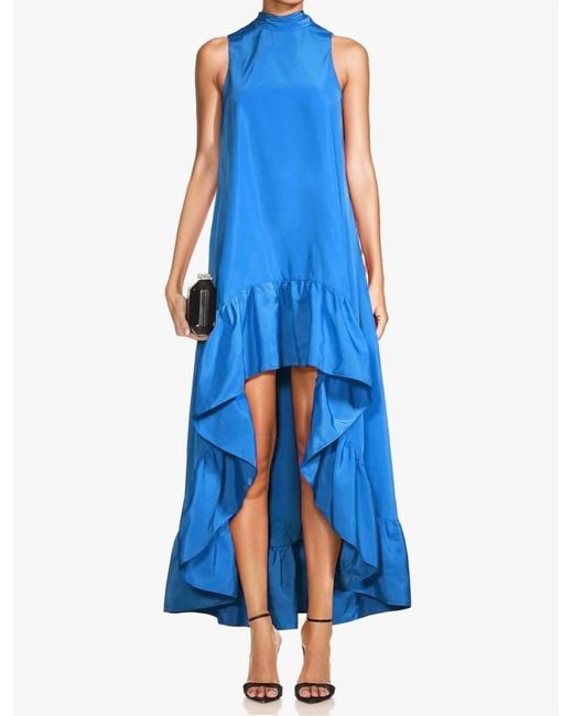 ONE33 SOCIAL Blue The Yolanda High-Low Maxi Dress