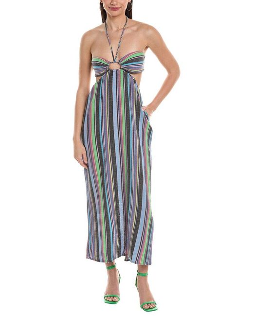 Mara Hoffman Blue Laila Maxi Dress