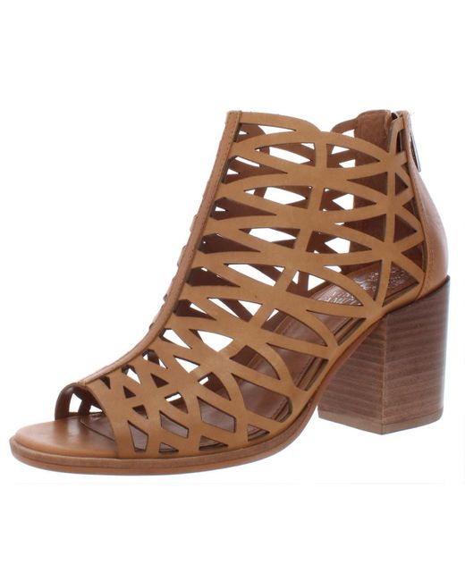 Vince Camuto Brown Kevston Caged Heel Sandals