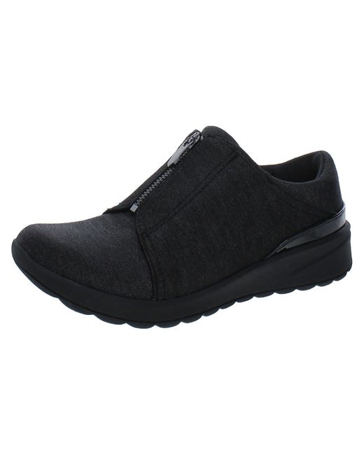 Bzees Black Glade Zipper Casual And Fashion Sneakers