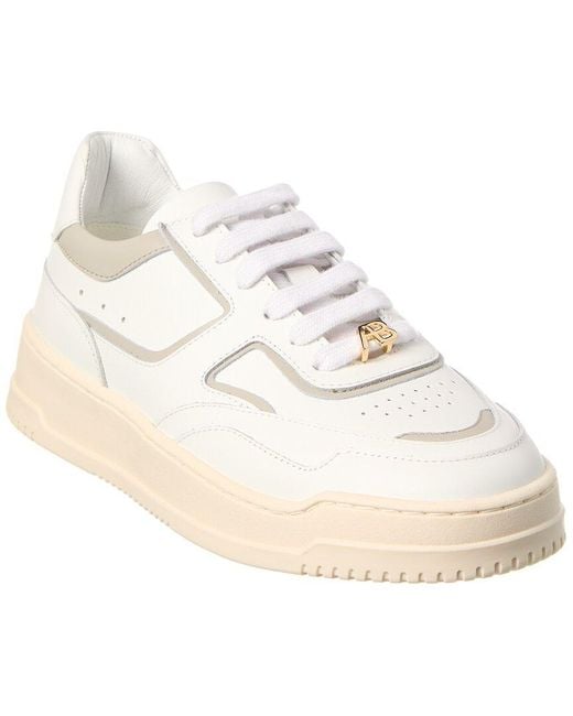 Alexandre Birman White Ab Leather Sneaker