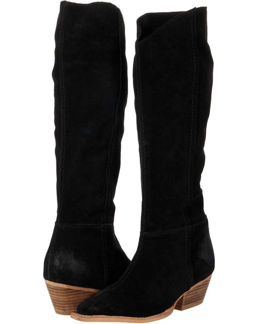 Free People Black Sway Low Slouch Boot Western