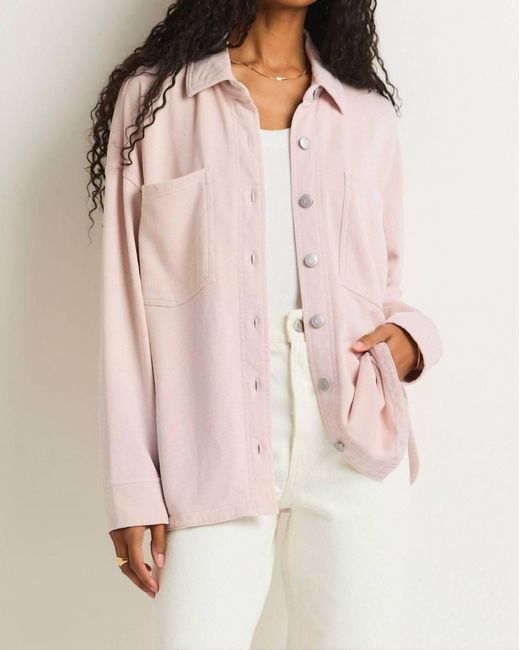 Z Supply Pink All Day Knit Jacket