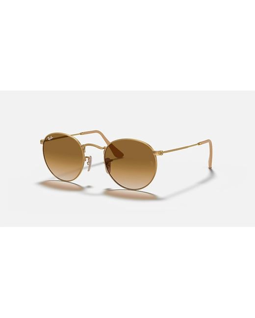 Ray-Ban Black Round Metal Medium Non Polarized Sunglasses Rb3447 112/51 for men