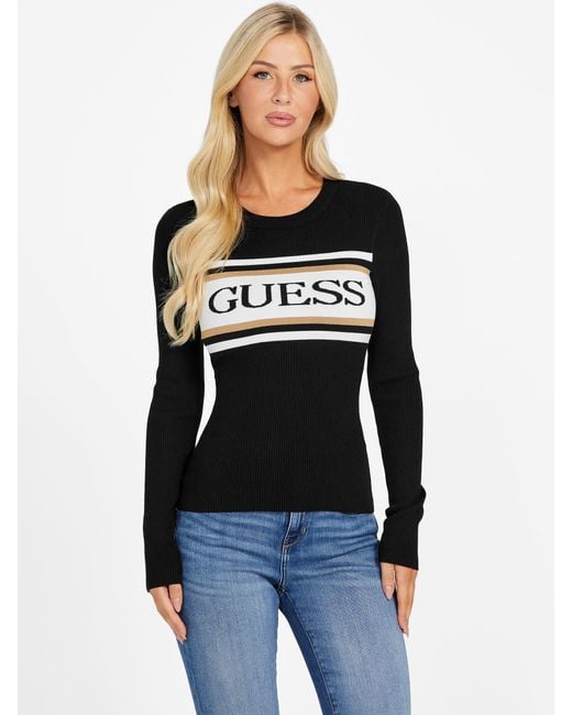 Guess Black Nicholine Sweater Top