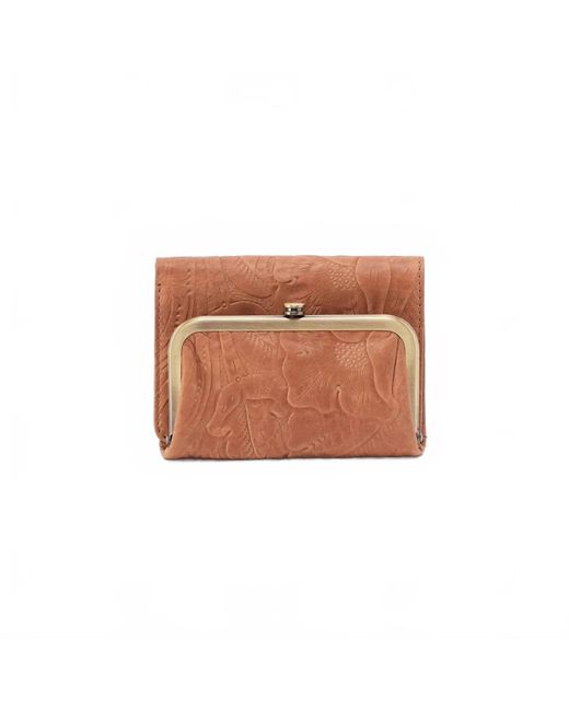 Hobo International Brown Robin Tooled Wallet