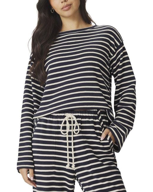 Splendid Blue Livie Stripe Pullover