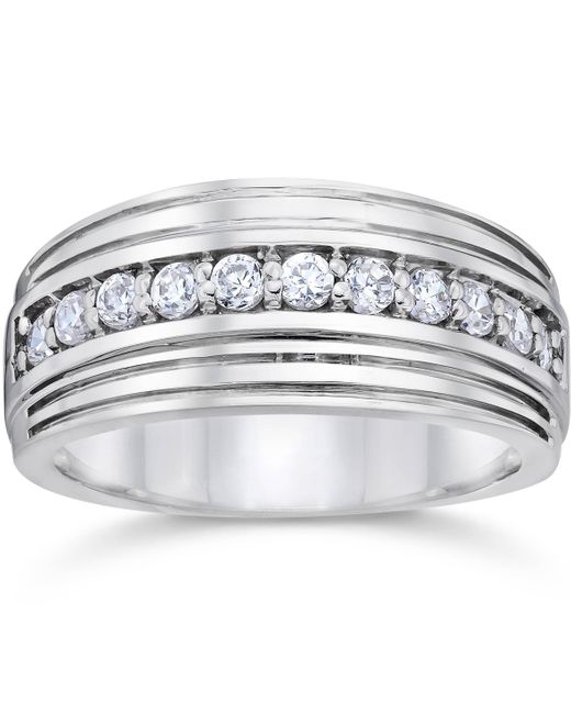 Pompeii3 Metallic 1/2 Carat Diamond Wedding Ring for men