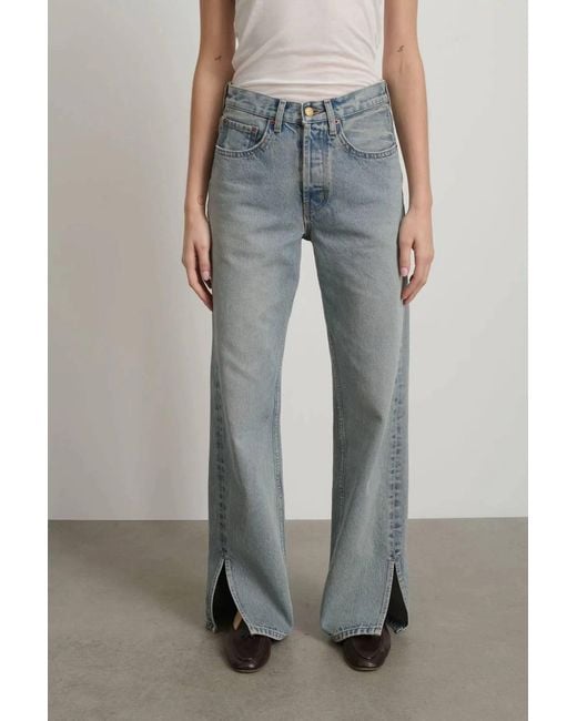 B Sides Gray Charlot Split Hem Jean
