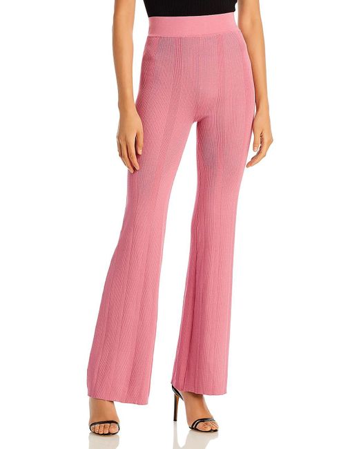 Remain Pink High Rise Stretch Flared Pants