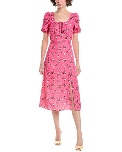 HL Affair Pink Midi Dress