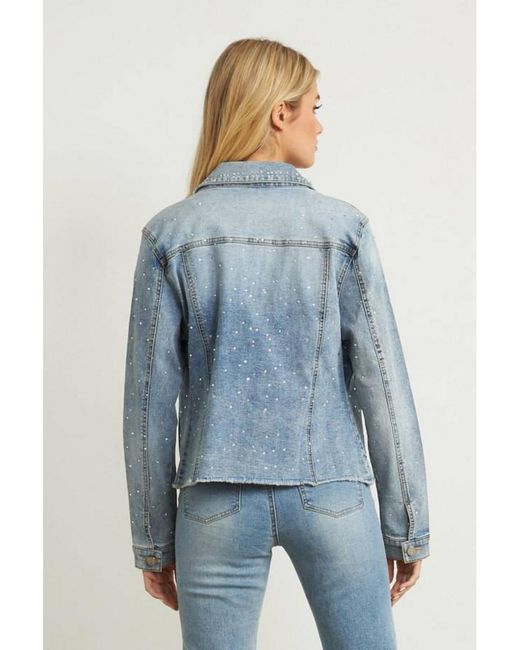 Joseph Ribkoff Denim Pearl Detail Jean 