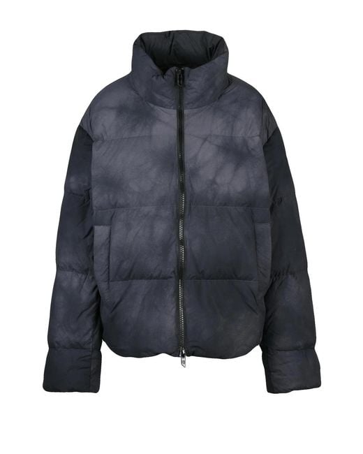 DIESEL Blue Nylon Down Jacket