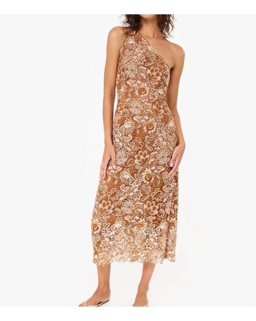 Cami NYC Women's Brown Sintra Crochet Midi Dress -  www.rajagirimanappuram.com