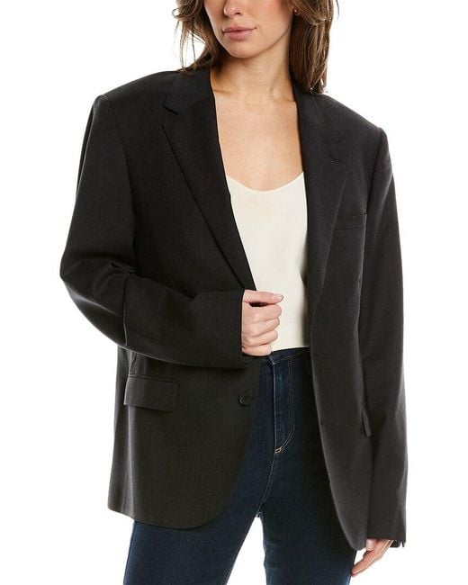 IRO Black Mitch Wool-Blend Jacket