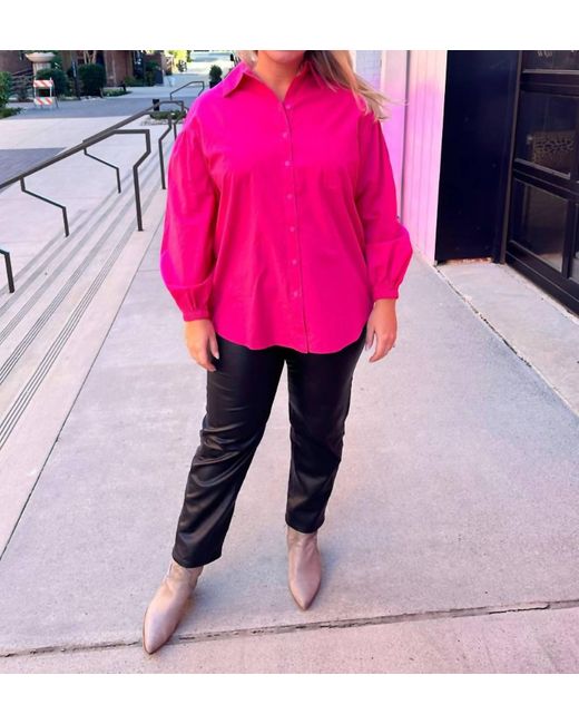 Lucy Paris Pink Sjp Button Down Shirt