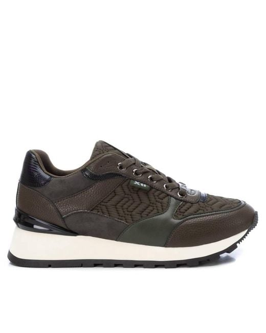 Xti Brown Padded Tele Sneakers