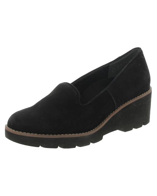 Vionic Black Suede Slip-on Loafers