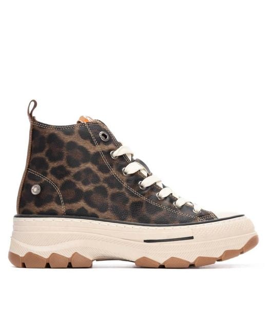 Xti Brown Refresh Lace Up Ankle Booties