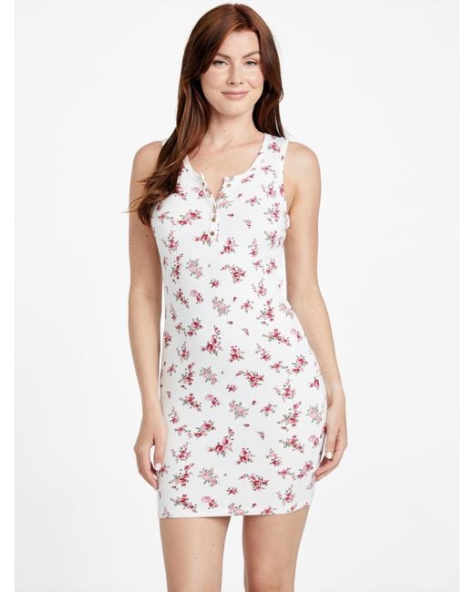 guess blue floral dress Guess Navy floral dress  Vida Antigua Collective