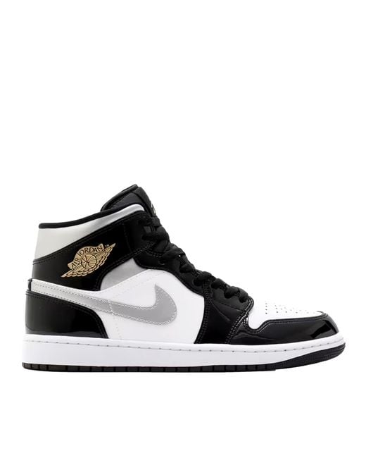 Nike Black Air Jordan 1 Mid Se Metallic for men