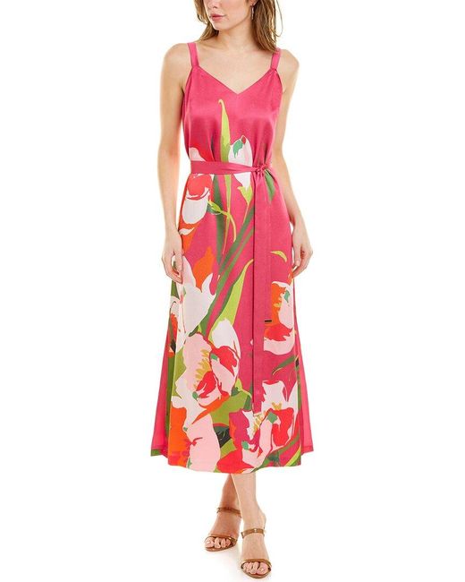 ted baker urban printed midi dress