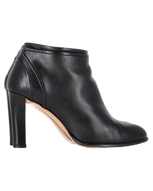Ferragamo Black Zipped High-Heeled Ankle Boots