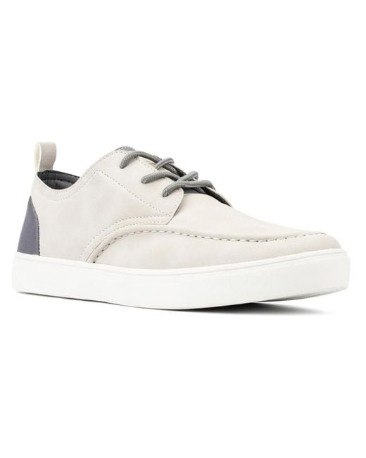 Reserved Footwear White Kono Faux Leather Casual And Fashion Sneakers for men
