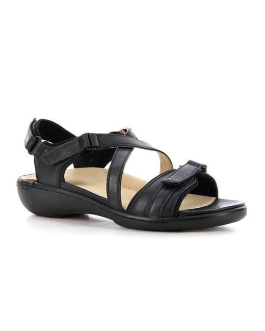 Ziera Black Bravo Backstrap Sandal