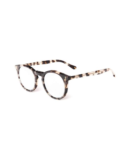Illesteva Black Sterling Non-Polarized Round Sunglasses