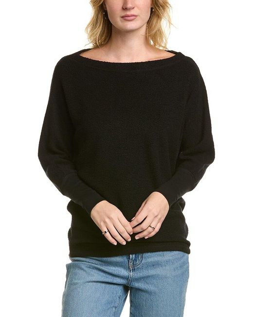 Stateside Black Reversed Fleece Sweatshirt