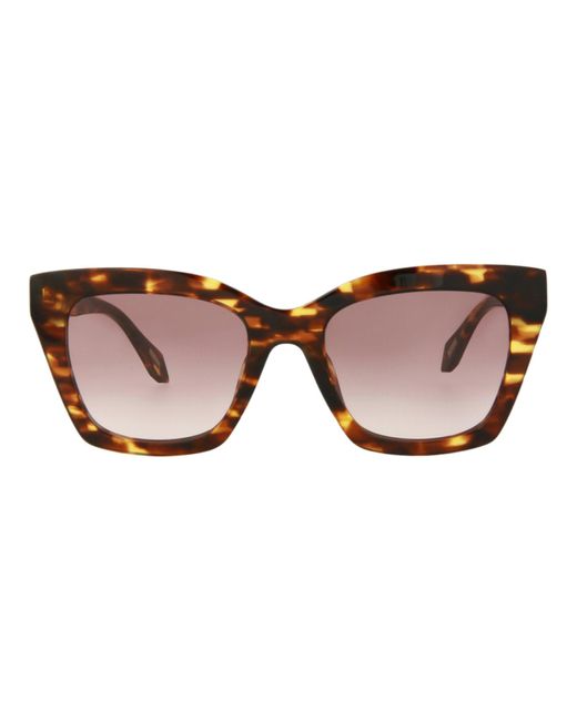 Just Cavalli Brown Cat Eye-frame Acetate Sunglasses