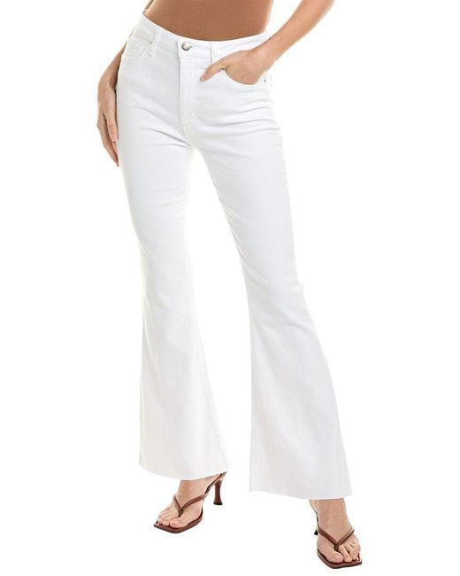 Hudson Holly Spring White High-rise Flare Bootcut Jean