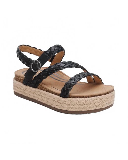 Aetrex Brown Julia Platform Sandal