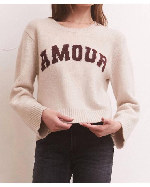 Z Supply Pink Serene Amour Sweater