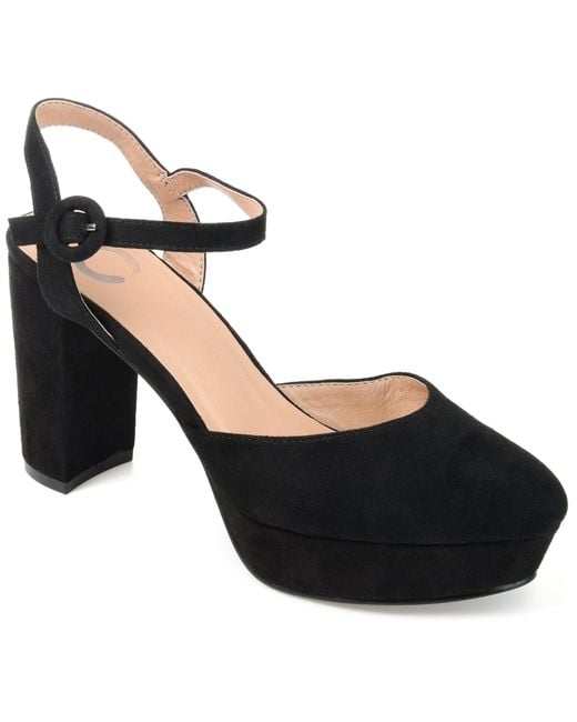 Journee Collection Black Roslynn Pump