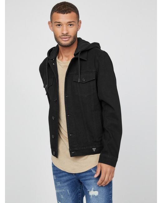 Guess Black Blake Denim Jacket for men